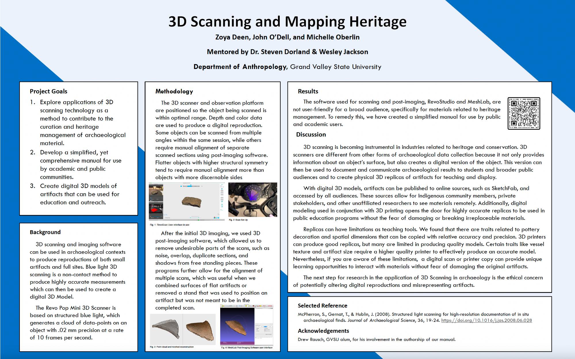 SSD Poster- 3D Scanning and Mapping Heritage